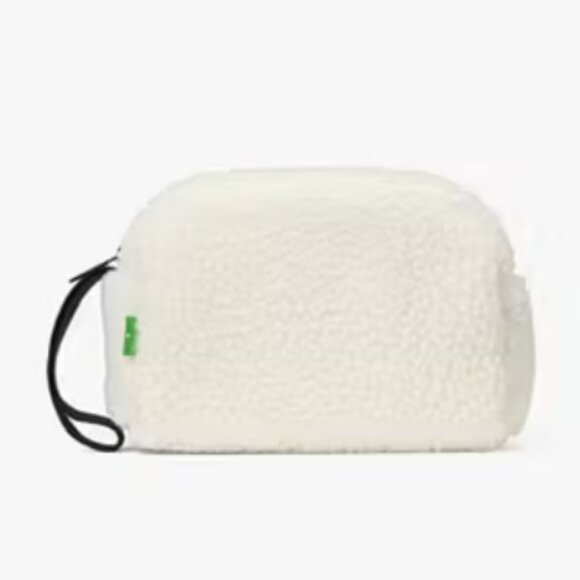 kate spade Handbags - NWT Kate Spade Sherpa Pouch Wristlet - Ivory